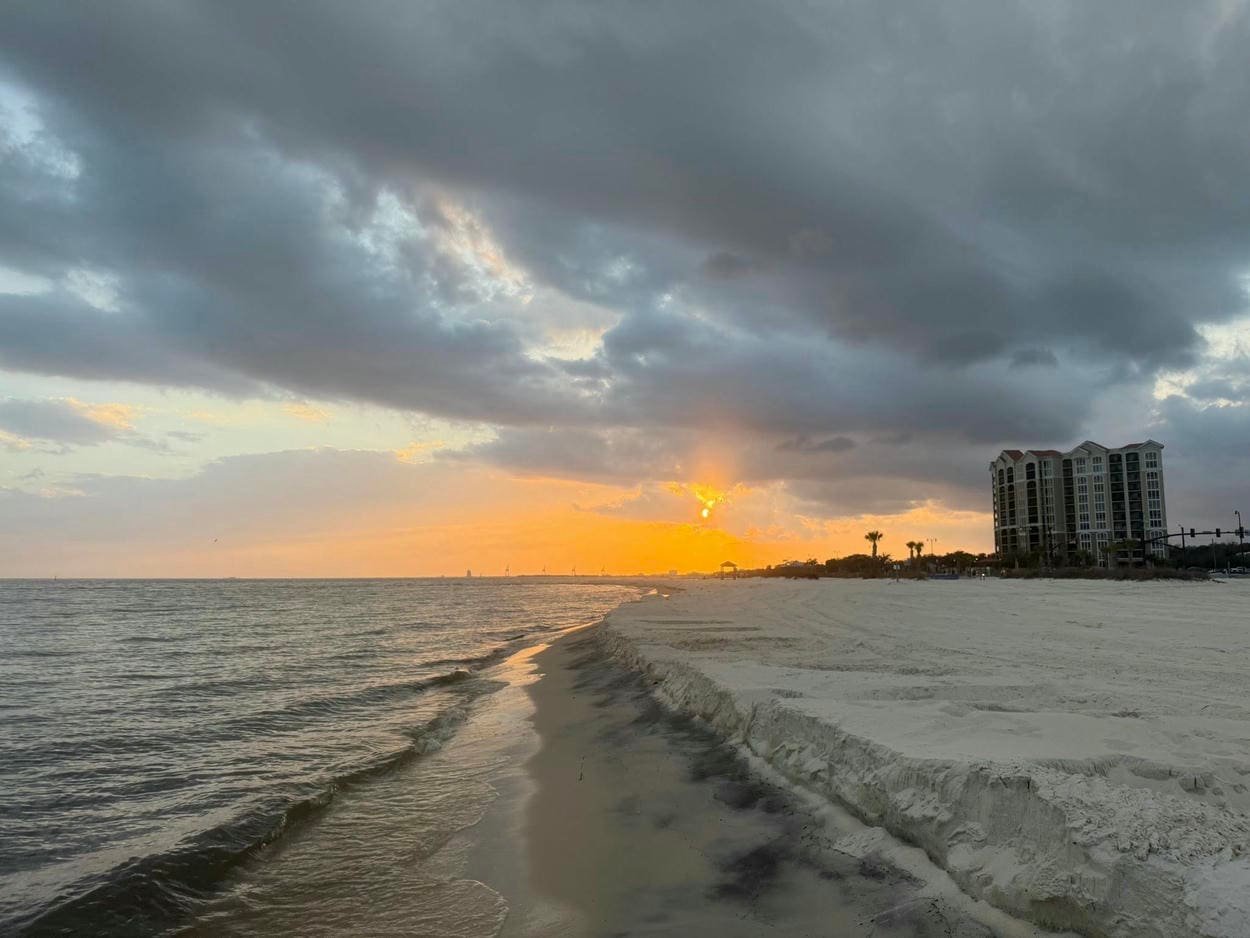 Gulfport Beach, Mississippi - White sand and calm waters