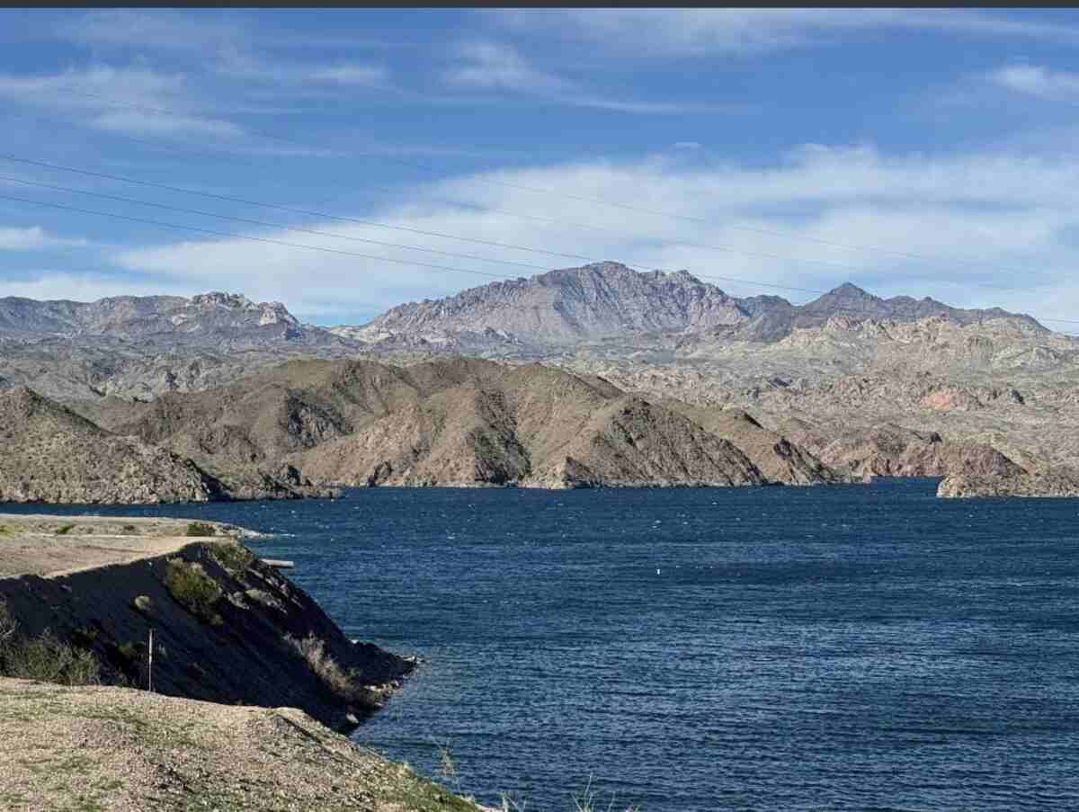 Cottonwood Cove Lake Mohave with turquoise water and desert backdrop