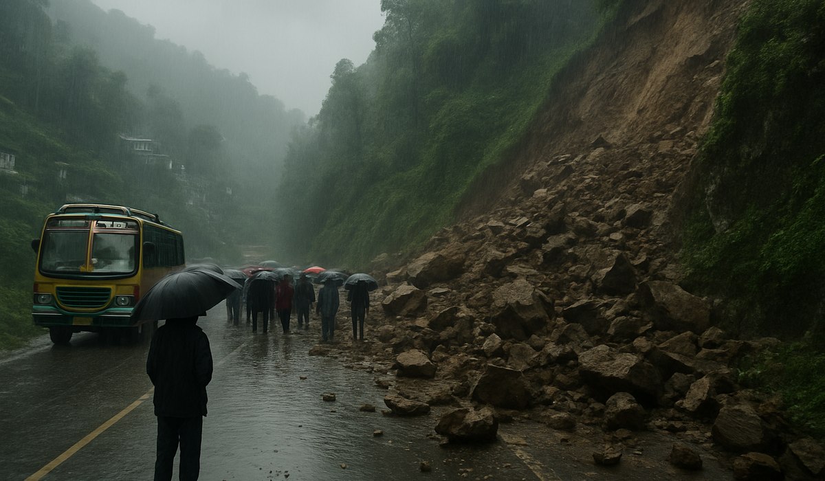 Sikkim Travel Chaos: Heavy Rainfall Triggers Road Closures, Landslides Strand Thousands of Tourists Across Gangtok, North Sikkim Districts
